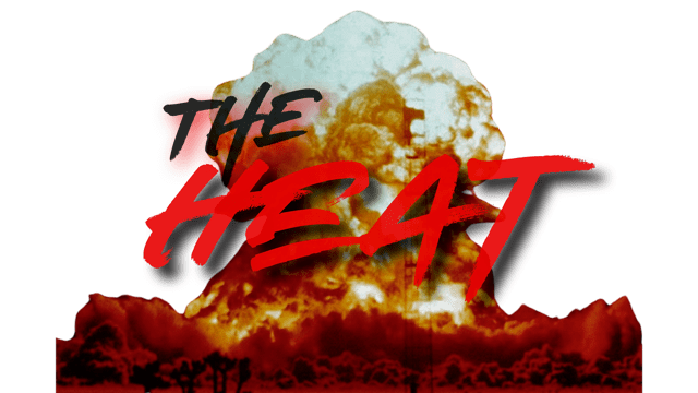 The Heat logo in front of explosion